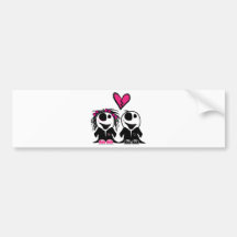 DE LIEFDE VAN DE ZOMBIE BUMPERSTICKERS
