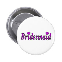 De Liefde van het bruidsmeisje eenvoudig Speld Button