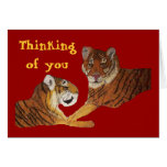 De Liefde van Purrfect van tijgers Kaarten