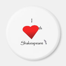 De Liefde van Shakespeare Koelkast Magneet