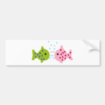 De Liefde van vissen Bumperstickers