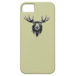 De lijntekening van de het vintage mannetjes hoofd iPhone 5 cover