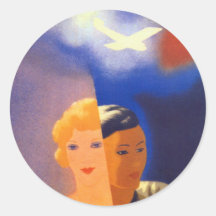 De lucht oriënteert ~ Europa - oriënteer Sticker