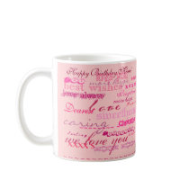 De "maman joyeux anniversaire !" tasse