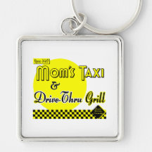 De mamma's taxi?en en aandrijving-Thru Grill Sleutelhanger