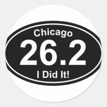 De Marathon van Chicago Stickers
