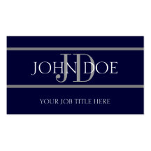De Marine van de Strepen van YourJobTitle Visitekaart Sjablonen