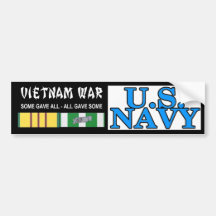 DE MARINE VAN VIETNAM BUMPERSTICKER