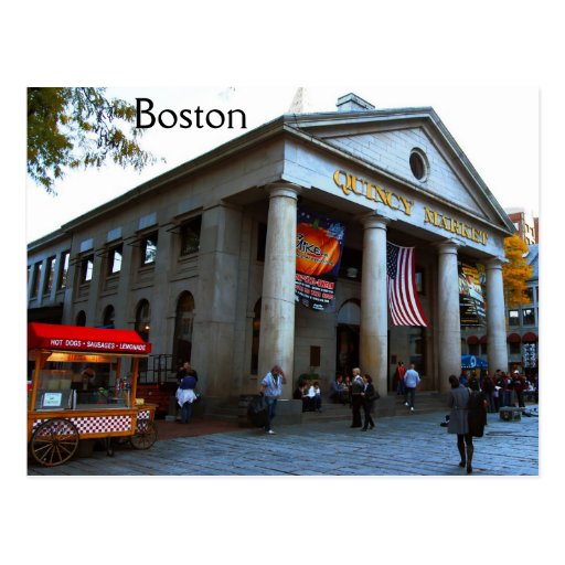 De Markt van Boston Quincy Wens Kaarten