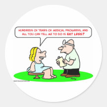 de medische vooruitgang eet minder stickers