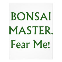 De meester van de bonsai vreest me Groene Tekst Persoonlijke Uitnodigingen