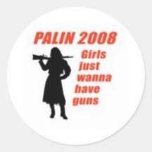 De meisjes willen enkel pistolen hebben sticker