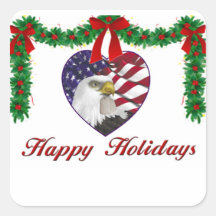 De militaire Patriottische Stickers van Kerstmis v
