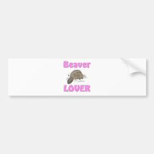 De Minnaar van de bever Bumpersticker