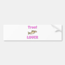De Minnaar van de forel Bumpersticker