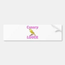 De Minnaar van de kanarie Bumperstickers