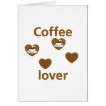 De Minnaar van de koffie Wenskaart