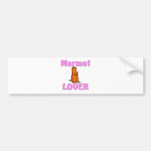 De Minnaar van de marmot Bumpersticker