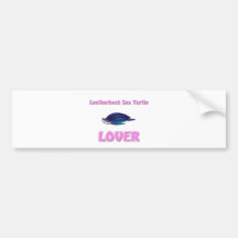 De Minnaar van de Schildpad van het Zee van Leathe Bumpersticker