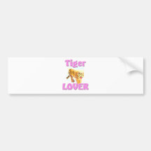 De Minnaar van de tijger Bumpersticker