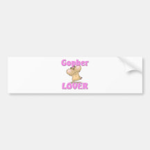 De Minnaar van gopher Bumperstickers