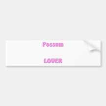De Minnaar van het opossum Bumpersticker