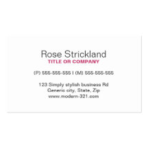 De moderne fuchsia nam persoonlijk stippatroon toe visitekaart sjablonen