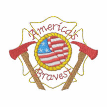 De Moedigste Brandbestrijders van Amerika Geborduurd Shirt