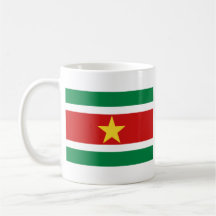 De Mok van de Kaart van de Vlag ~ van de Suriname