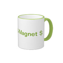 De Mok van de Koffie van de Magneet van het geld