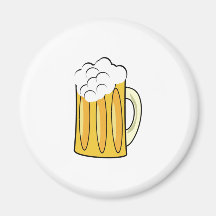 De Mok van het bier Koelkast Magneet