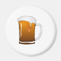 De Mok van het bier Koelkast Magneet