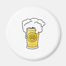 De Mok van het bier Koelkast Magneetjes