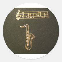 De Mooie Muziek van de muziek Ronde Stickers
