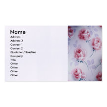 De Mooie Roze Rozen van de textiel Visitekaartjes Sjabloon
