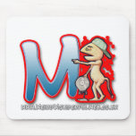 De muismat van de Brief M van Graffiti