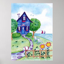 de muurart. van de bloemtuin posters