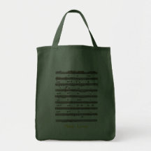 De MUZIEK NEEMT nota van de Zak van het Bolsa van  Tassen