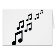 de muziek neemt nota van pictogram kaart