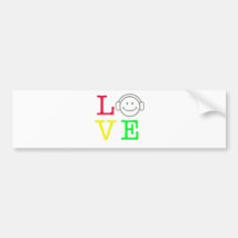 DE MUZIEK VAN DE LIEFDE BUMPERSTICKER