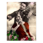 De Muziek van de viool door Vintage Musicus wordt  Wens Kaarten