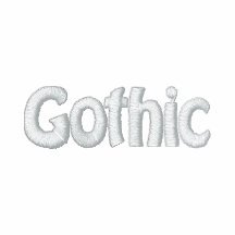 De Muziek van Foor 7ven/Gothic van Twinty Geborduurd Jack