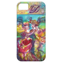 DE NACHT VAN DE MASKERADE/HET MONOGRAM VAN DE DANS iPhone 5 Case-Mate HOESJES