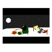 De nacht van de pinguïn wens kaarten