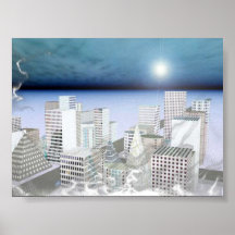 De Nacht van de stad Print