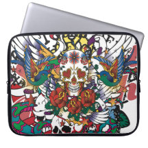 De Natie van de Schedel van Oxygentees Laptop Sleeve