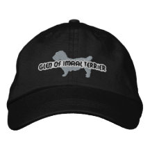 De Nauwe vallei van het silhouet van Terrier Gebor Geborduurde Baseball Cap