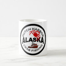 De Nederlandse Visserij van de Krab van de Haven Koffie Mok