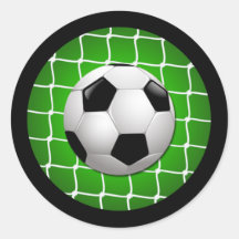 DE NETTO BAL EN HET DOEL VAN HET VOETBAL STICKER