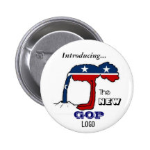 De nieuwe Knoop van het Logo GOP Speld Buttons